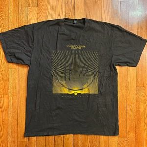 Twenty One Pilots Bandito Era Slate Gray and Yellow Logo Short Sleeve Tee